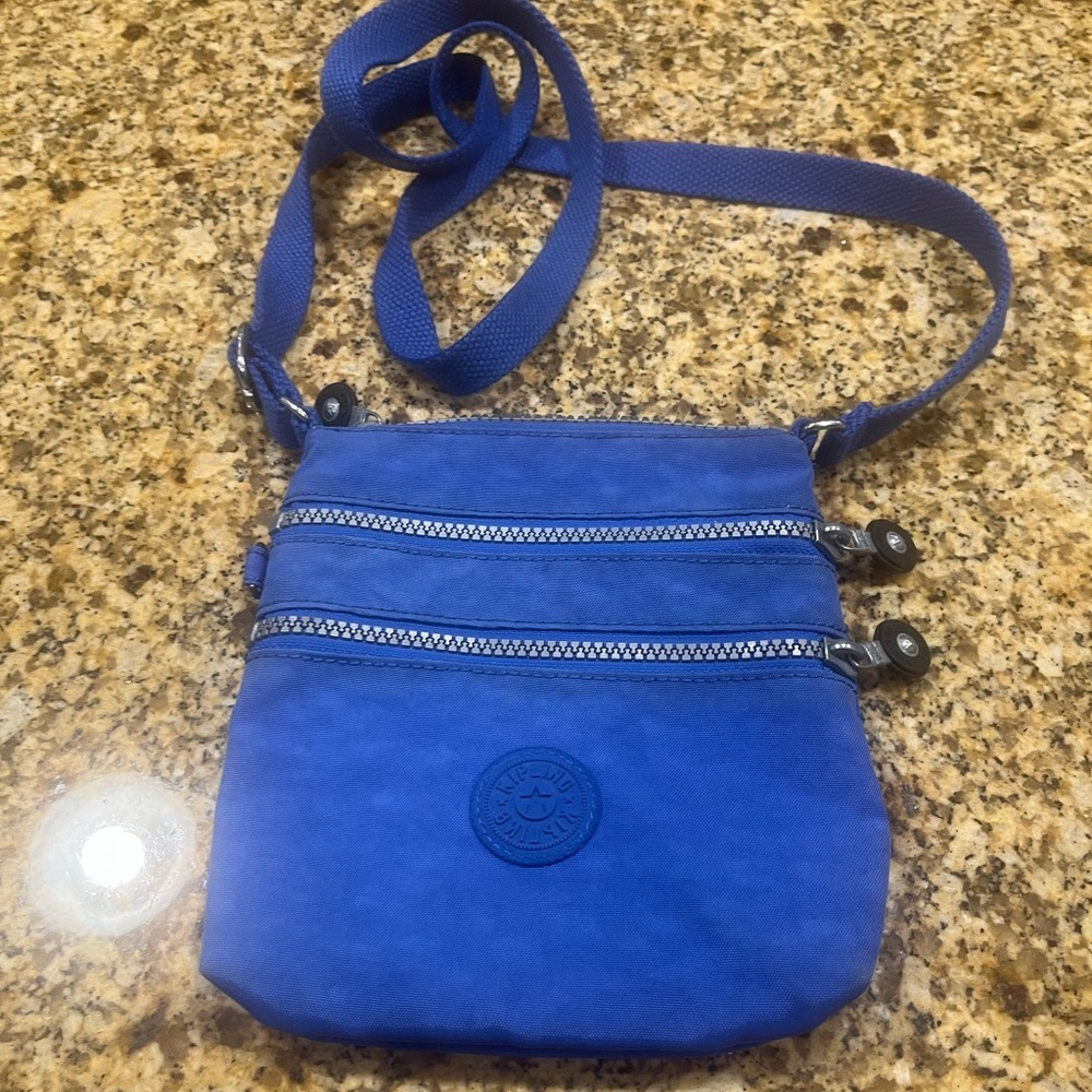 Kipling Keiko Mini Blue Crossbody Purse Adjustable Strap